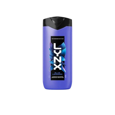 Lynx Fine Fragrance Blue Lavender Body Wash on a white background