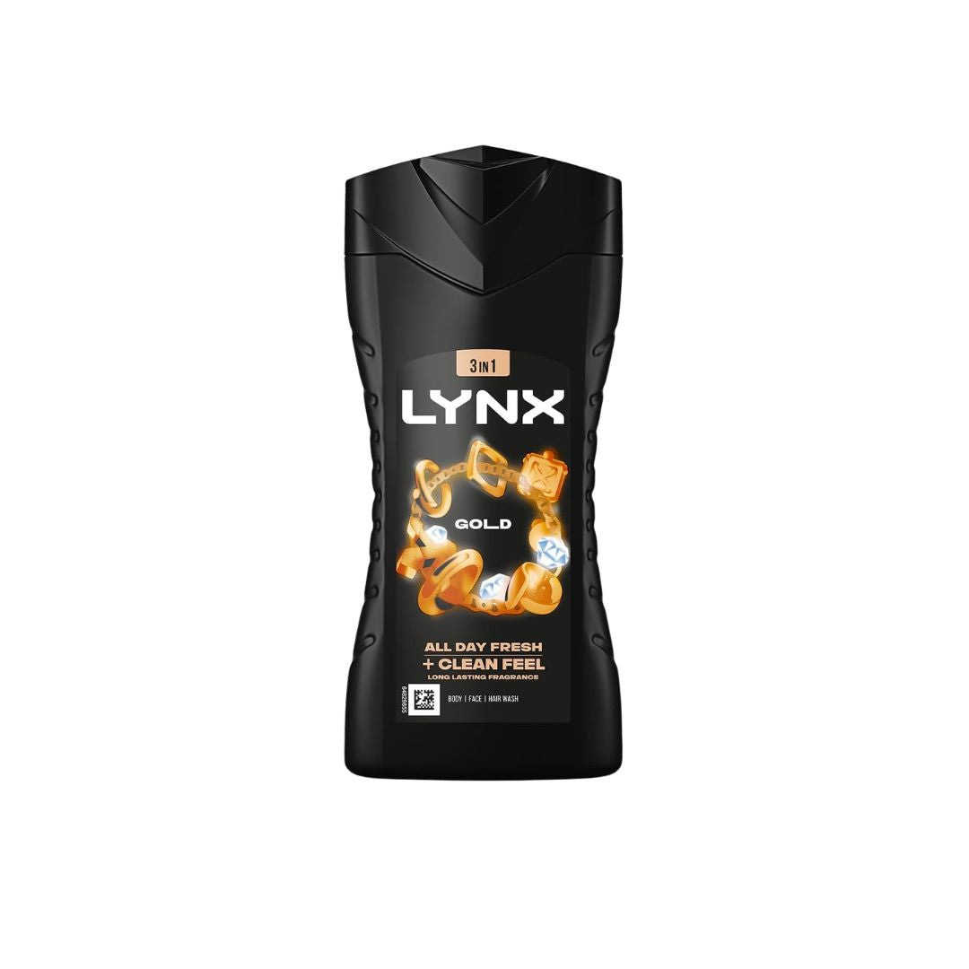 Lynx Gold Body Wash on a white background