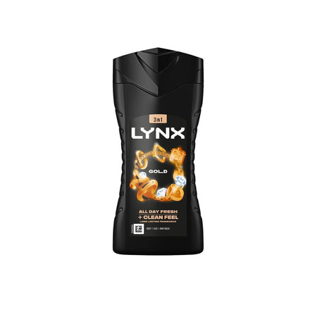 Lynx Gold Body Wash on a white background