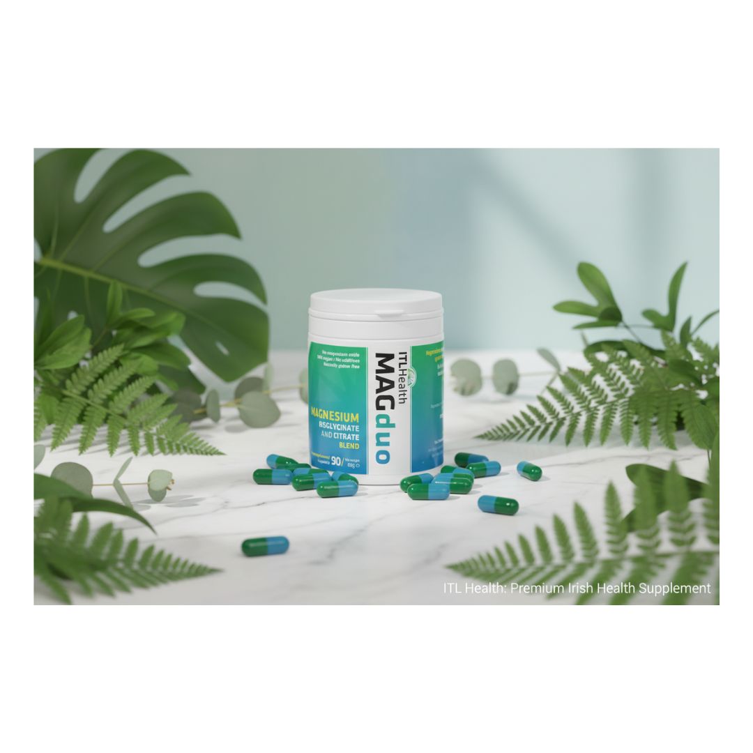 MAGduo Capsules surrounded by green foliage
