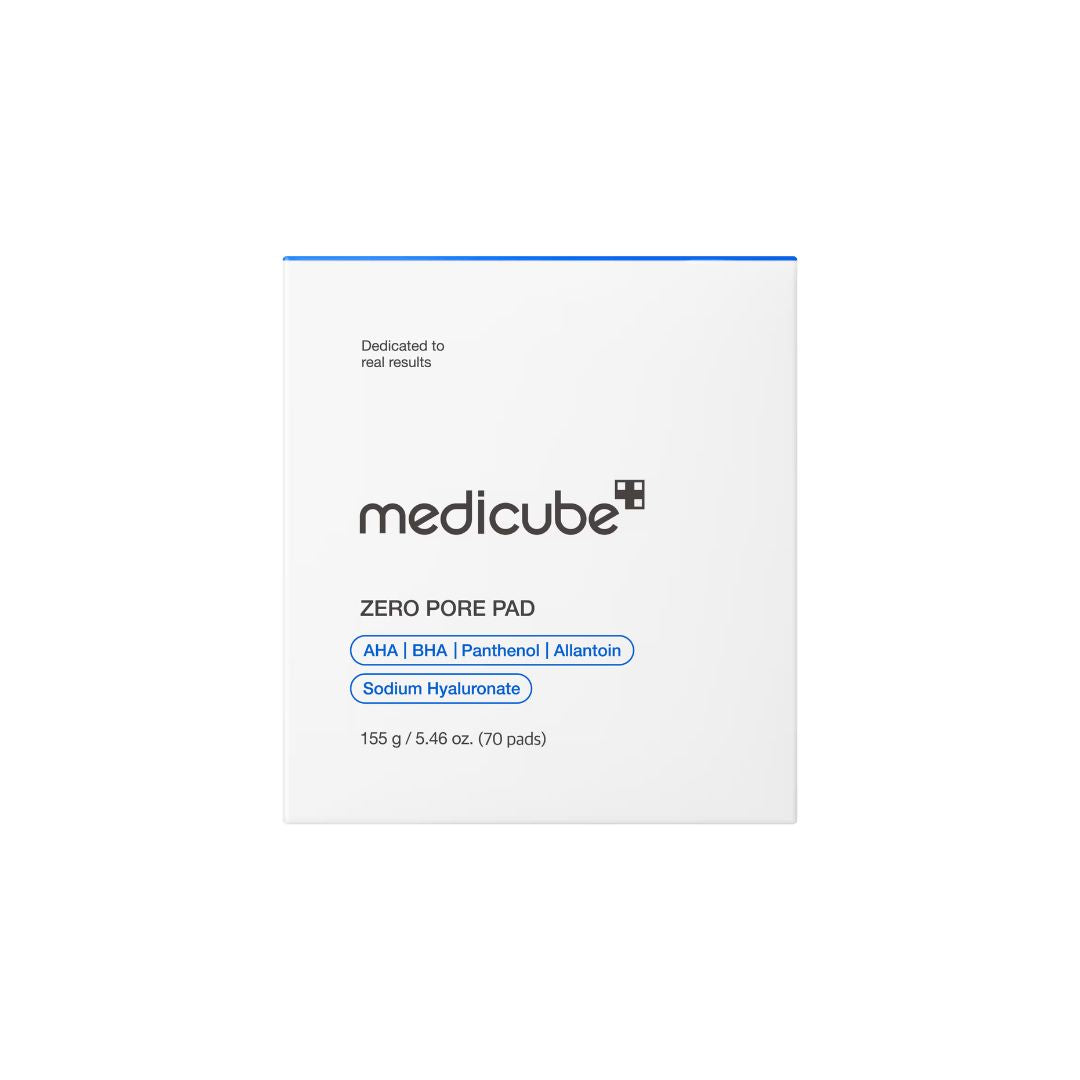Medicube Zero Pore Pad packaging box, 150 g / 5.46 oz (70 pads), shown on a clean white background.