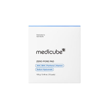 Medicube Zero Pore Pad packaging box, 150 g / 5.46 oz (70 pads), shown on a clean white background.