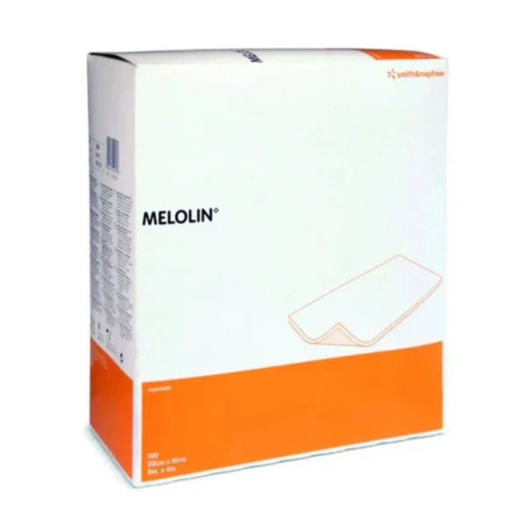 Box of Melolin with orange and white design