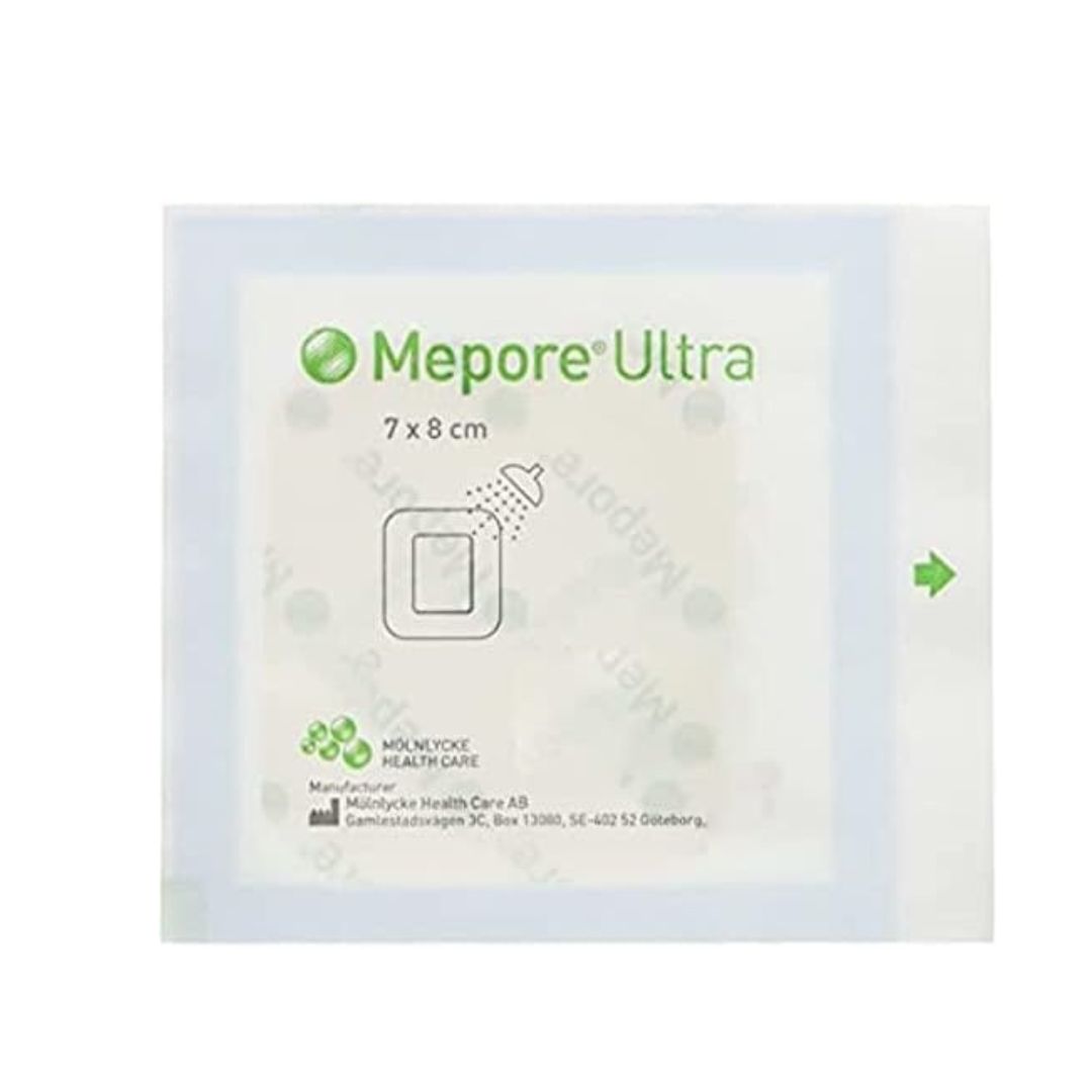Mepore Ultra packaging with green logo on a white background