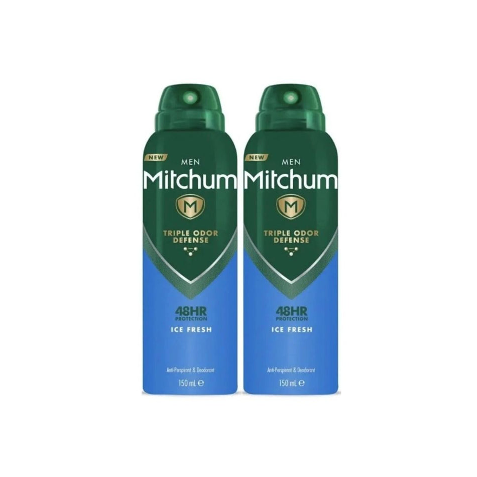 Mitchum Men Ice Fresh Antiperspirant Spray Twin Pack