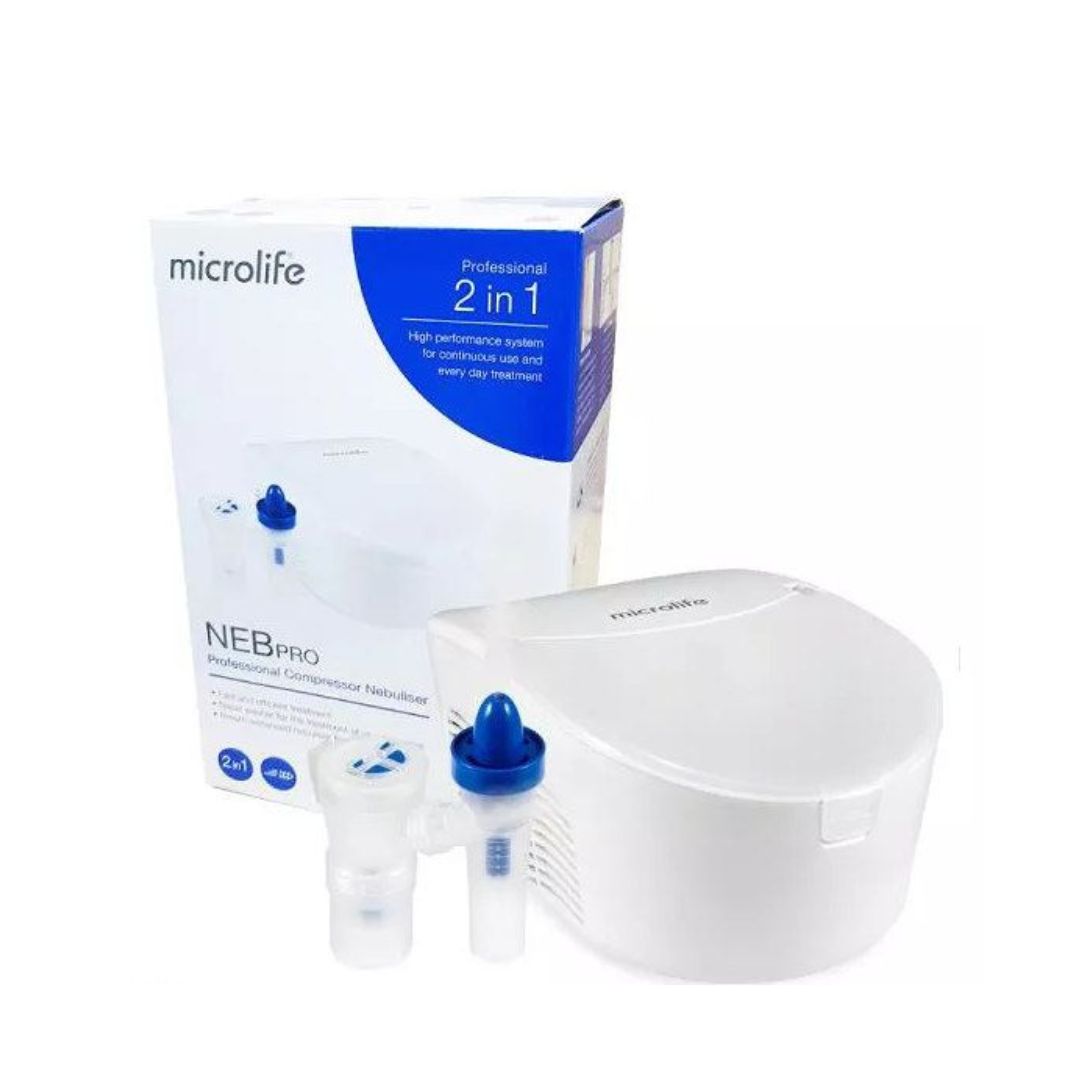 Microlife Nebulizer with packaging on a white background