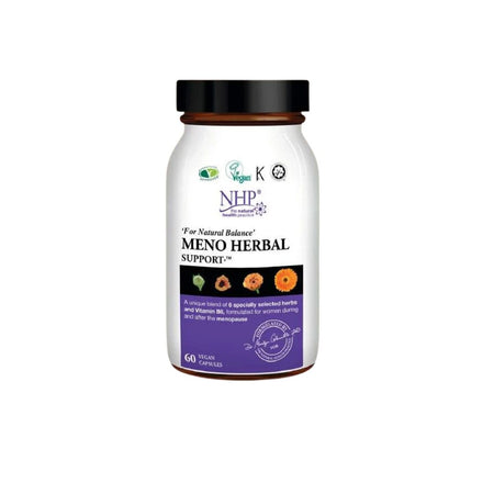 Natural Health Practice Meno Herbal Support 60 Capsules on a white background