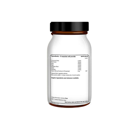 Natural Health Practice Meno Herbal Support 60 Capsules (rear angle) on a white background