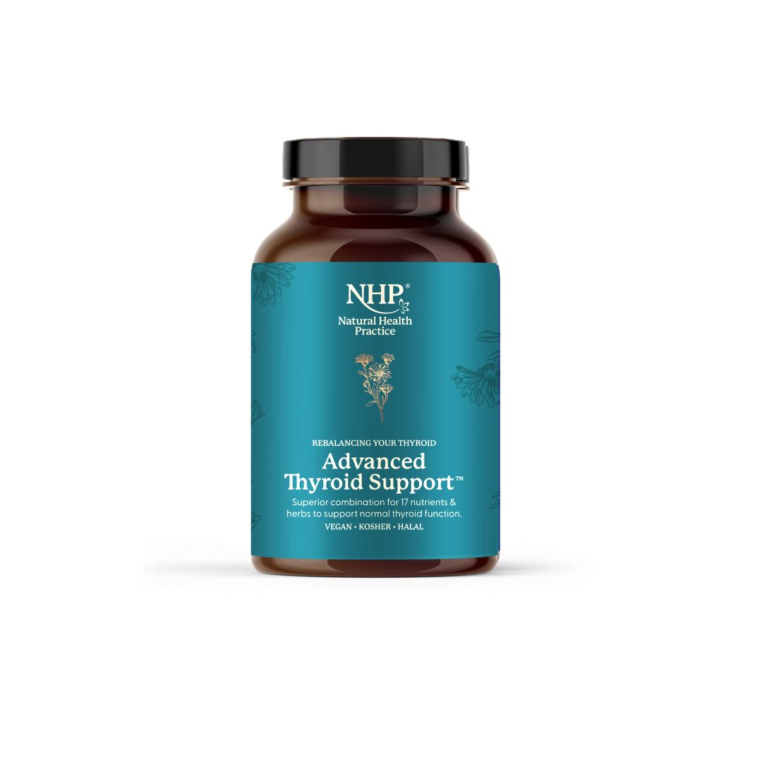 Natural Health Practice Advanced Thyroid Support 60 Capsules on a white background
