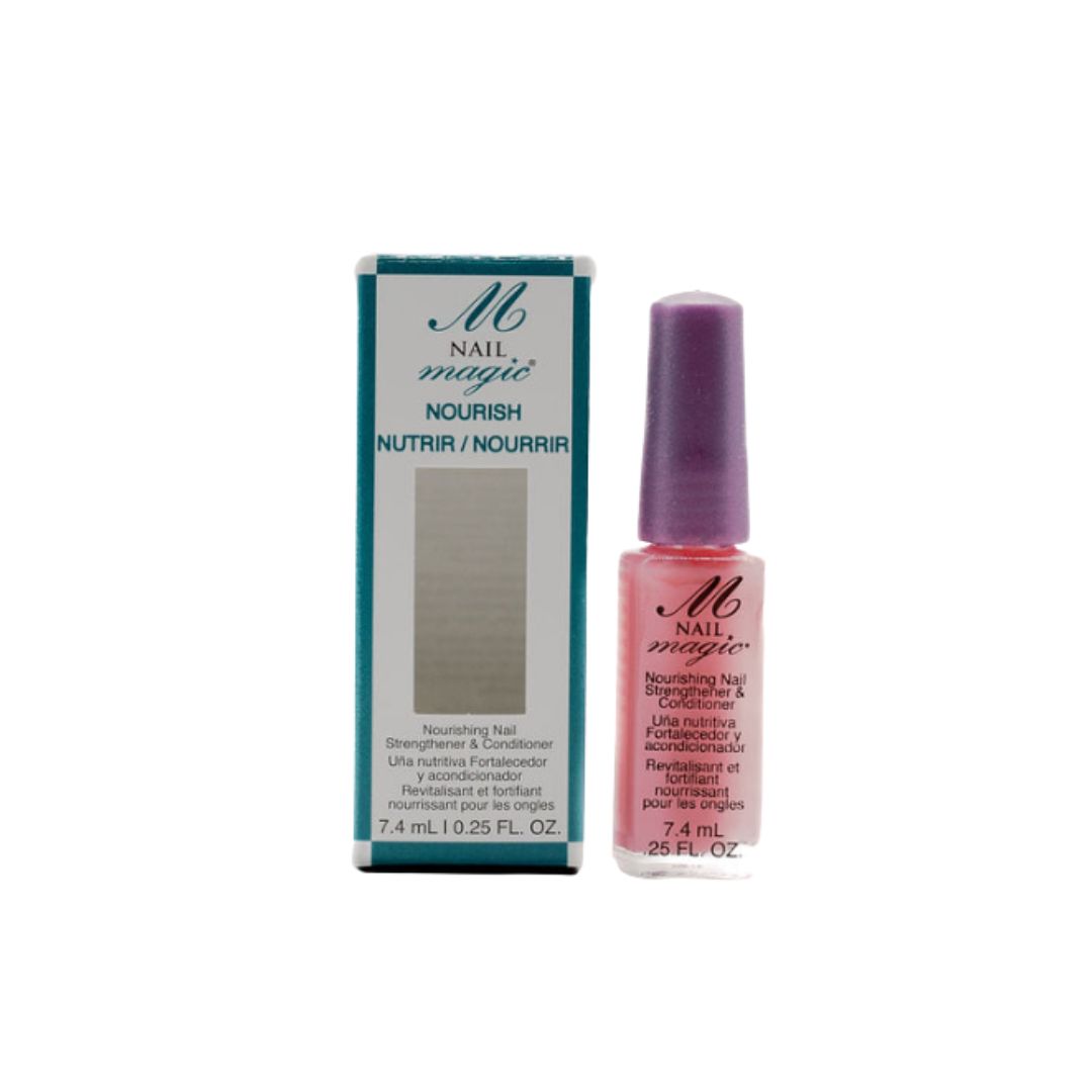 Nail Magic Nourish Nail Strengthener bottle and container on a white background