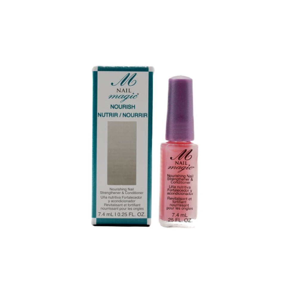 Nail Magic Nourish Nail Strengthener bottle and container on a white background