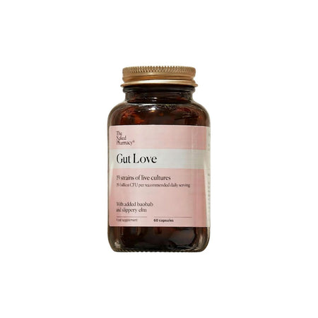 The Naked Pharmacy Gut Love Probiotic 60 Capsules container on a white background