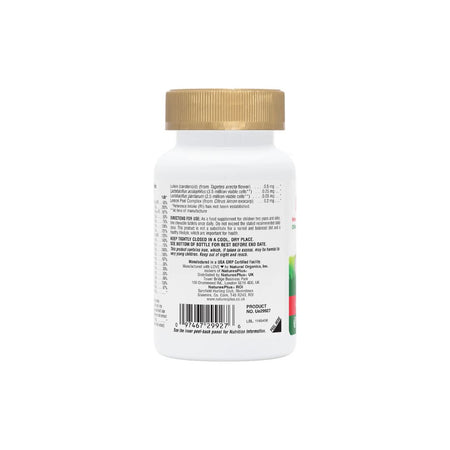 NaturesPlus Animal Parade Chewable Multivitamin usage information label on a white background