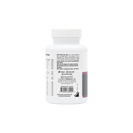 NaturesPlus Her Journey Teen Multivitamin 30 Tablets packaging (rear angle) on a white background