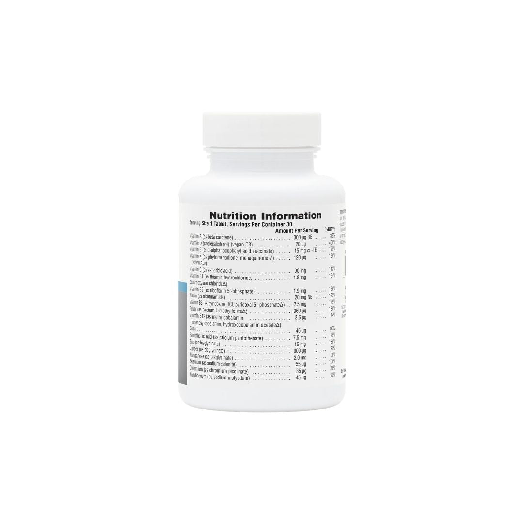 NaturesPlus His Journey Teen Multivitamin 30 Tablets packaging (side angle) on a white background