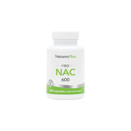 NaturesPlus Pro NAC Capsules Container (front angle) on a white background