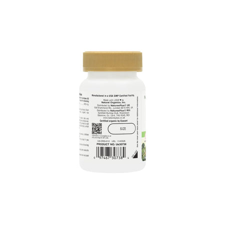 NaturesPlus Source of Life Garen Red Yeast Rice 60 Capsules container (rear angle) on a white background