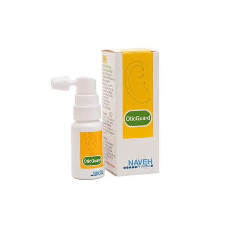 Naveh OticGuard Ear Spray 15ml packaging and bottle on a white background