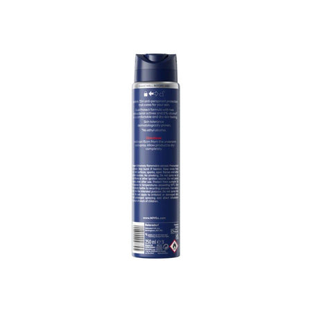 NIVEA Men Dry Impact Anti-Perspirant Spray 250ml container (rear angle) on a white background