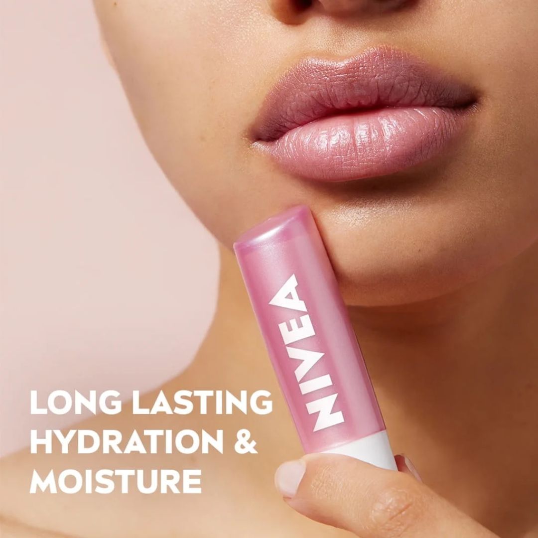 Nivea Pearly Shine Lip Balm 'LONG LASTING HYDRATION & MOISTURE' image