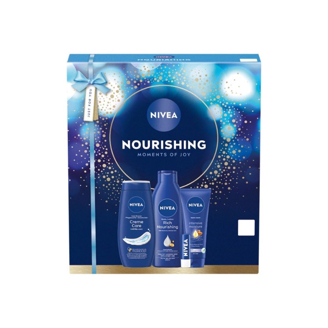Nivea Nourishing Moments Of Joy Giftset on a white background
