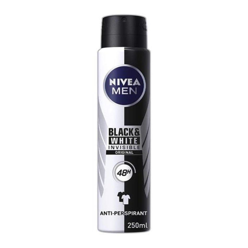 NIVEA MEN Black & White Invisible 72h Anti-Perspirant Deodorant Spray 250ml