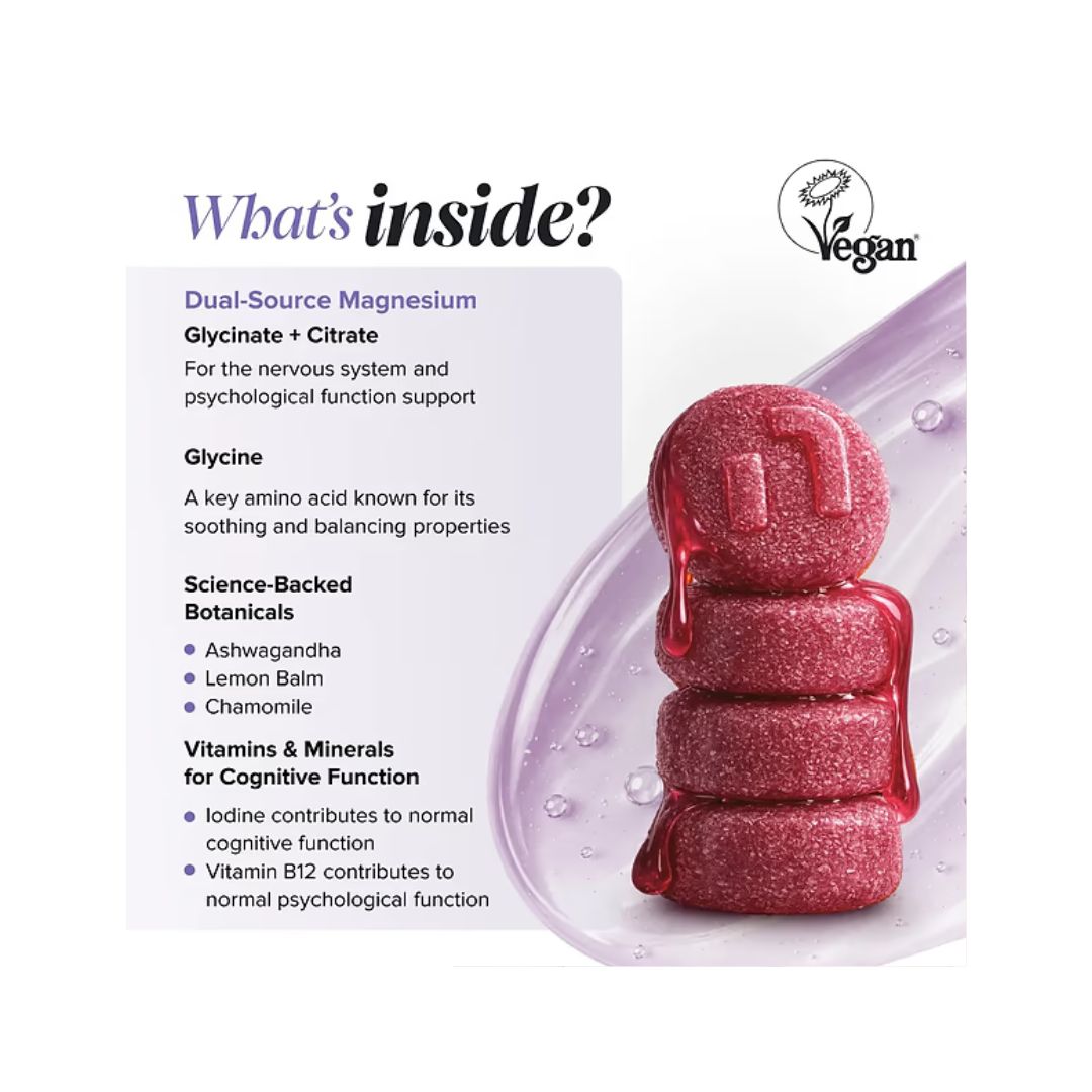 Novomins Calm Ashwagandha Gummies ingredients information graphic