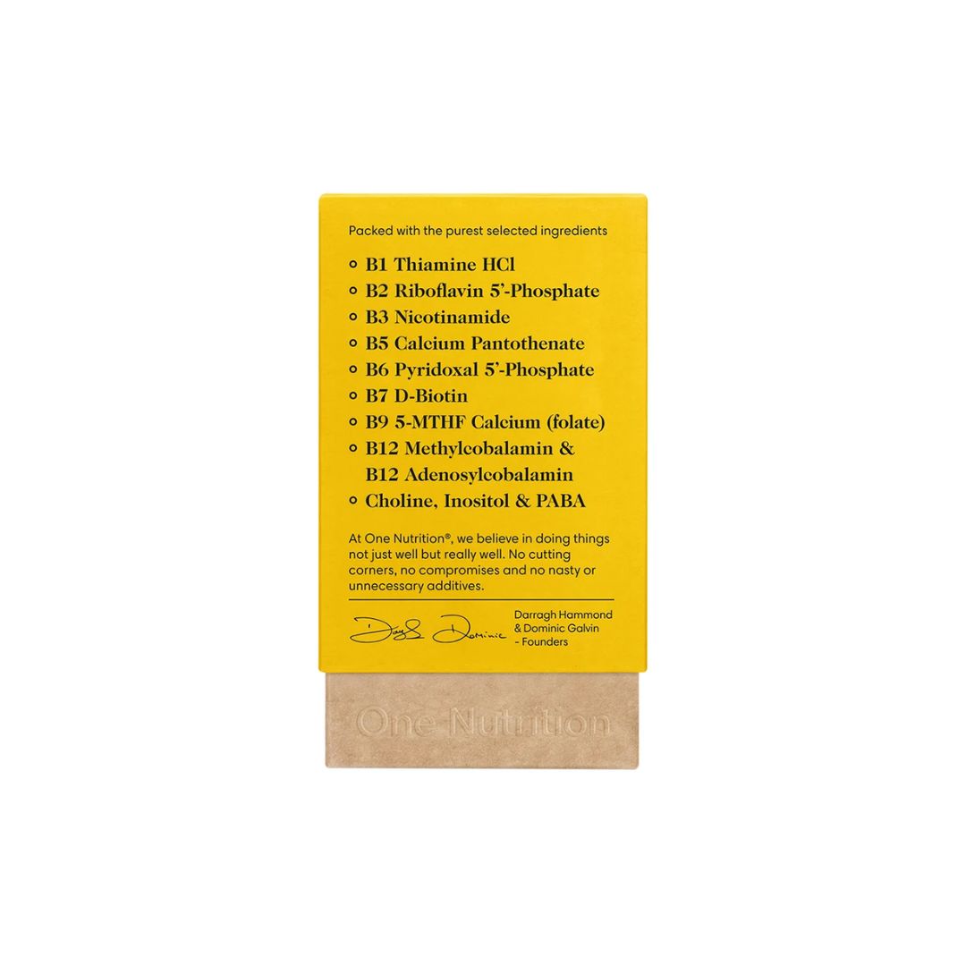 One Nutrition B-Complex 60 Capsules packaging (side angle) on a white background