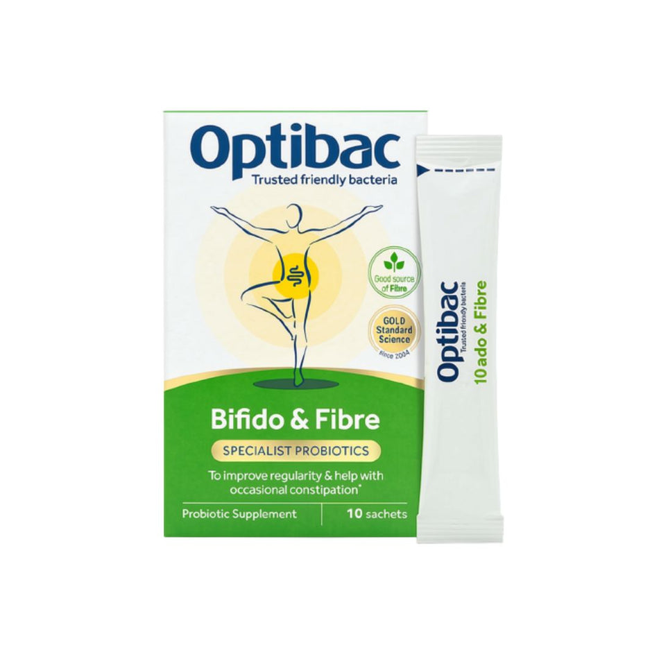 Optibac Bifido & Fibre Digestive Supplement 10 Sachets