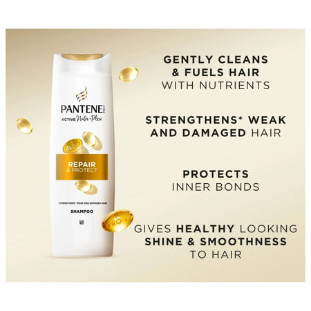 Pantene Pro-V Repair & Protect Shampoo product information graphic