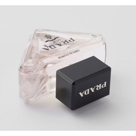 Prada Paradoxe Virtual Flower Eau de Parfum 50ml on a light pink background