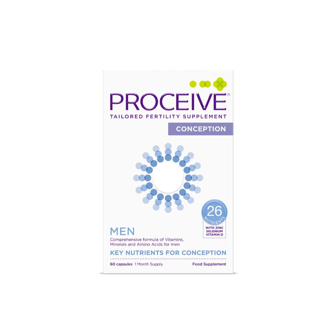 Proceive Conception Men Fertility Supplement packaging on a white background