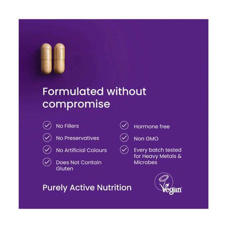 Proceive Conception Men Fertility Supplement formulation information graphic on a purple background