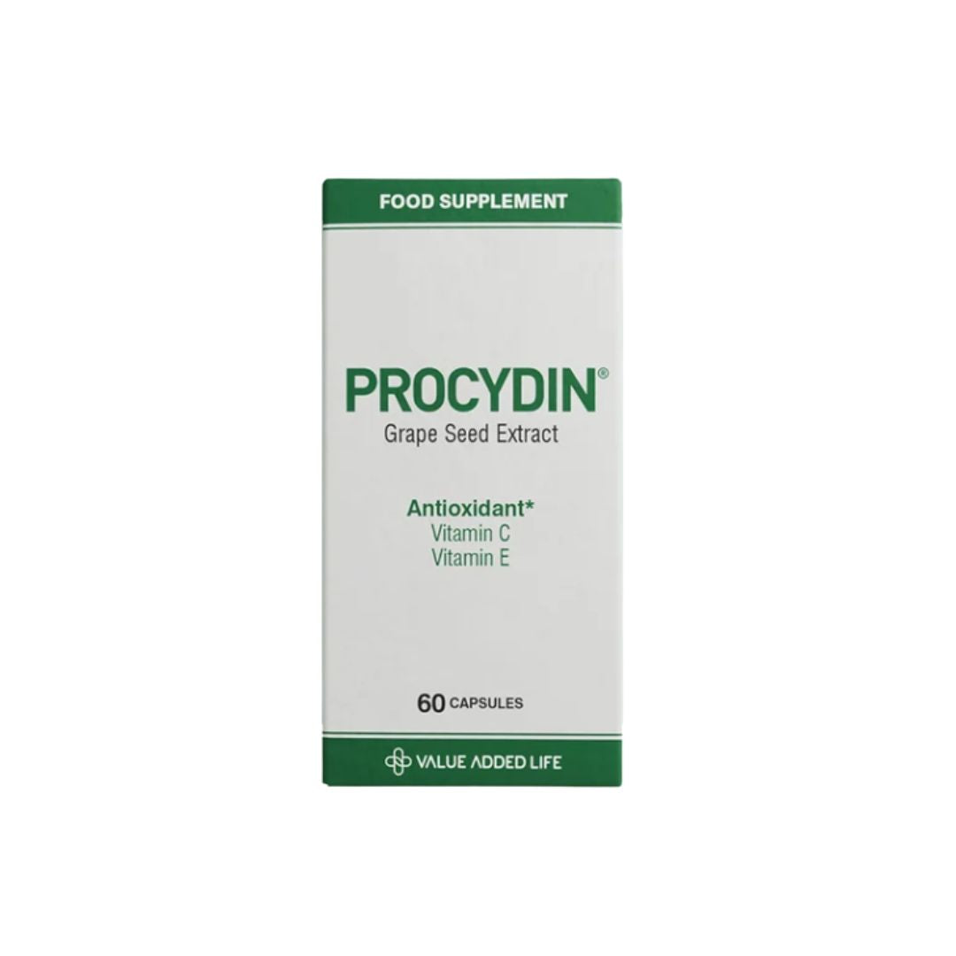 Procydin Grape Seed Extract Antioxidant 60 Capsules box on a white background