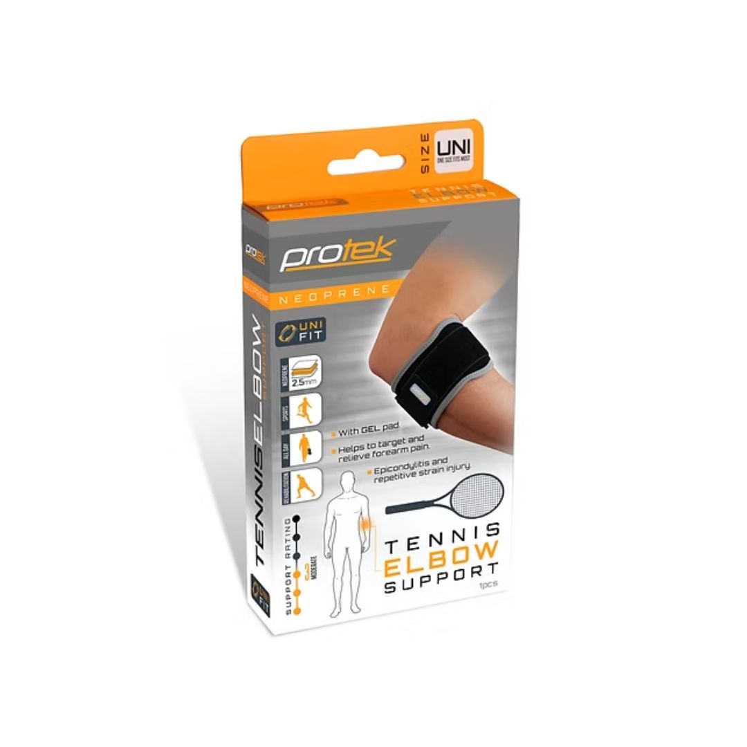 Protek Neoprene Tennis Elbow Support packaging on a white background