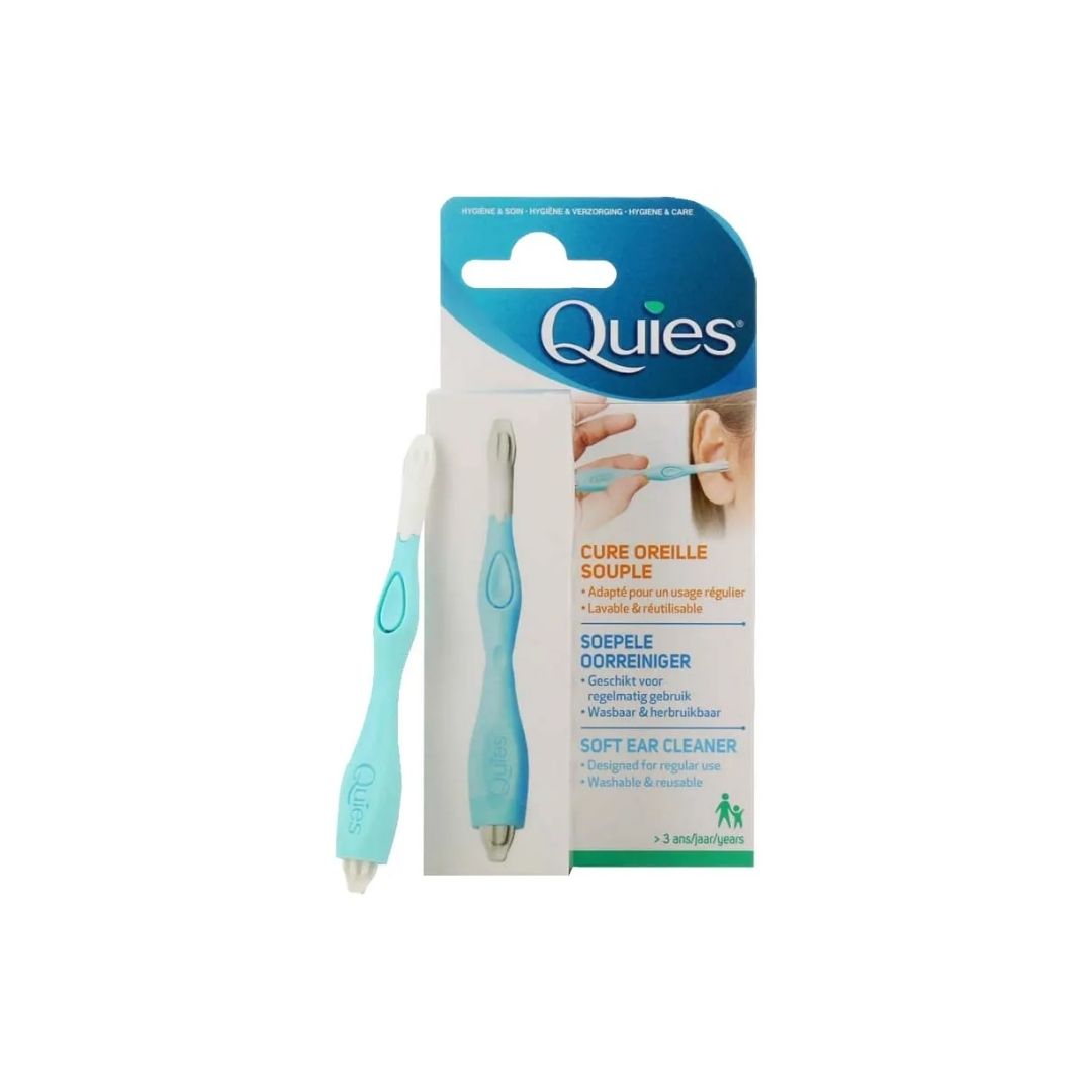 Quies Soft Ear Cleaner packaging on a white background