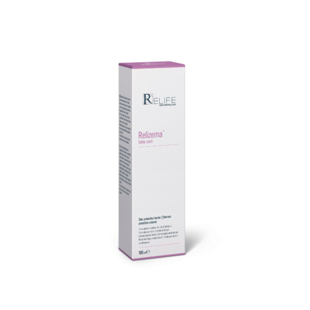 Relife Relizema Baby Care Barrier Cream 100ml packaging on a white background