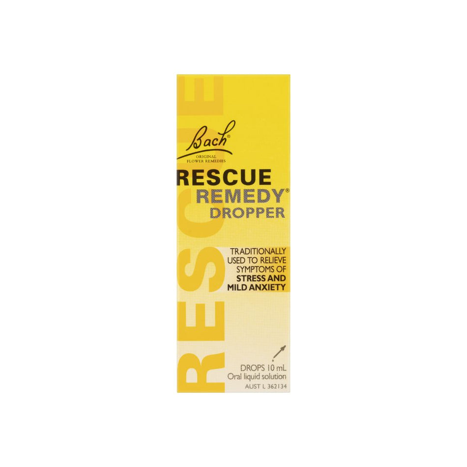 Rescue remedy 10ml Dropper front of packaging