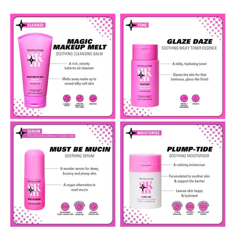 Revolution Skin Go Gentle Gift Set - Steps 1 to 4 information
