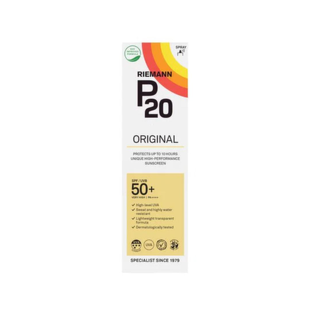 Riemann P20 Original SPF 50 Spray 100ml packaging on a white background