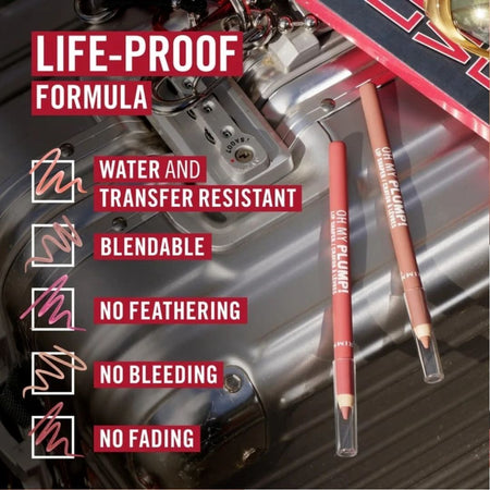 Rimmel Oh My Plump! Lip Shaper 040 Kinda Cute 'LIFE PROOF FORMULA' graphic