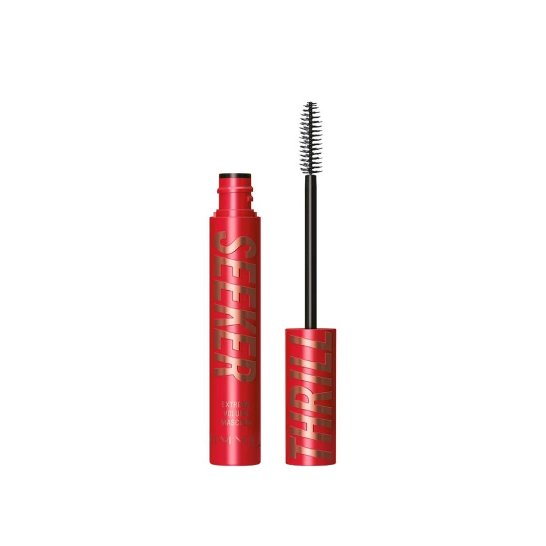 Rimmel Thrill Seeker Mascara 002 Cappuccino container on a white background 