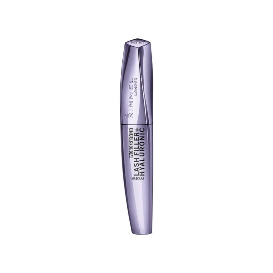 Rimmel Wonder'Bond Lash Filler + Hyaluronic Mascara 002 Brown on a white background