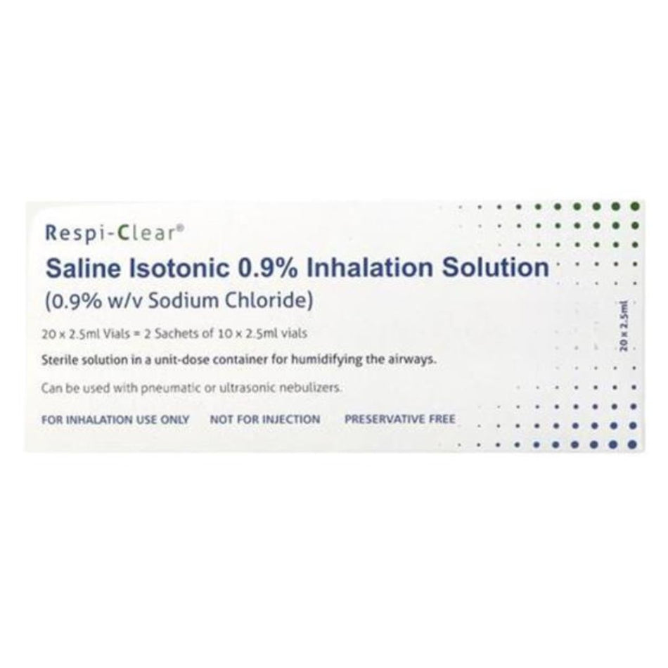 Respi-Clear Saline Isotonic 0.9% Nebuliser Solution