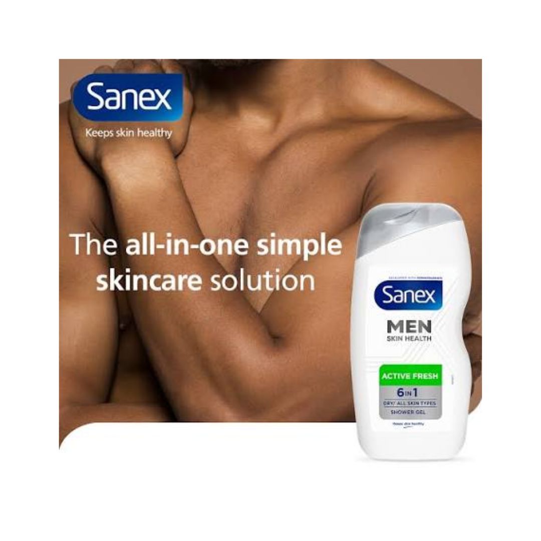Sanex Men Active Fresh 6-in-1 Shower Gel  