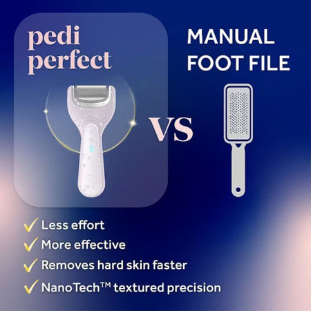 Dr. Scholl's Pedi Perfect Electronic Foot File product benefits image
