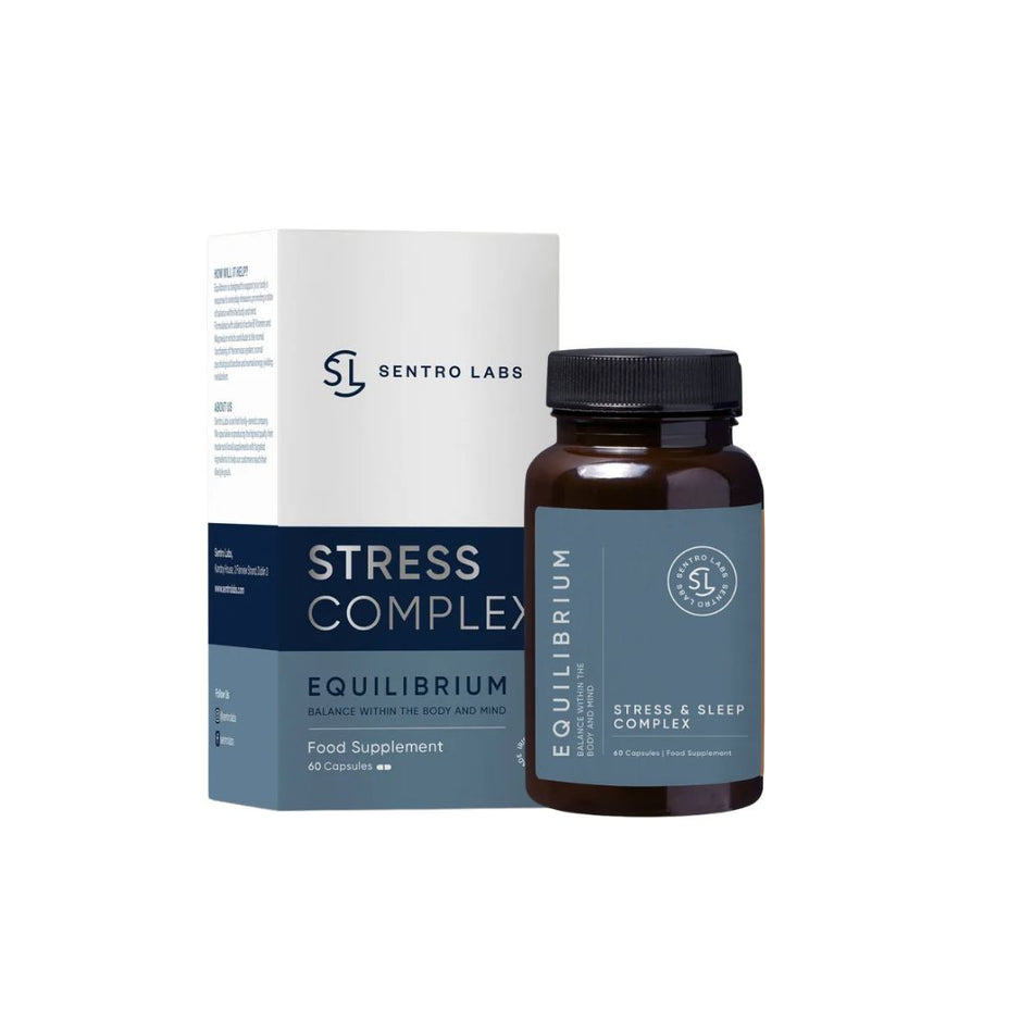 Sentro Labs Stress Complex - Equilibrium packaging and container on a white background