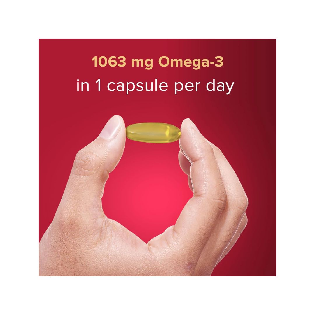 Seven Seas Omega-3 Max Strength 30 Day Supply capsule information graphic
