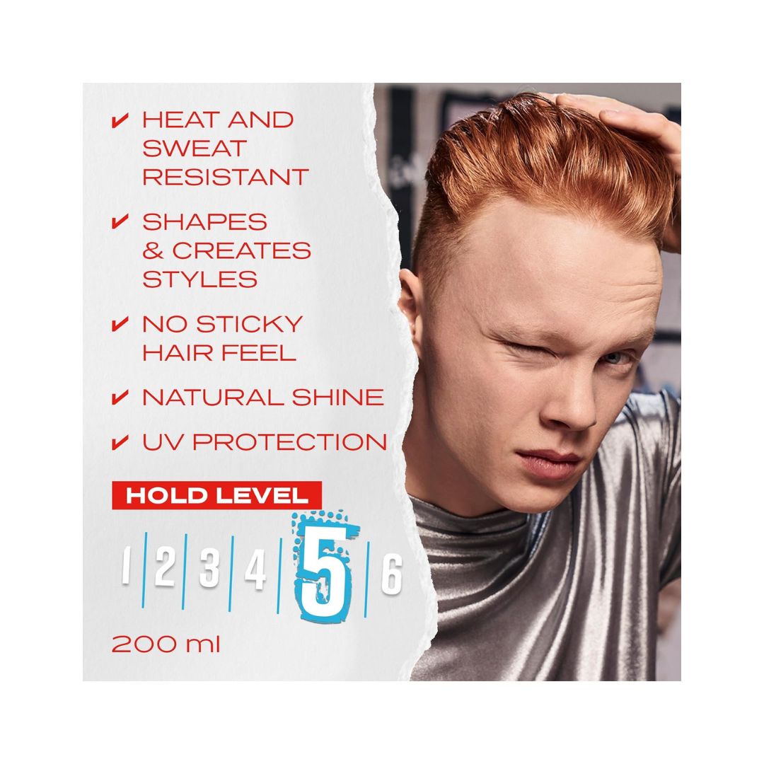 Wella Shockwaves Tuff Stuff Ultra Strong Gel product information graphic 
