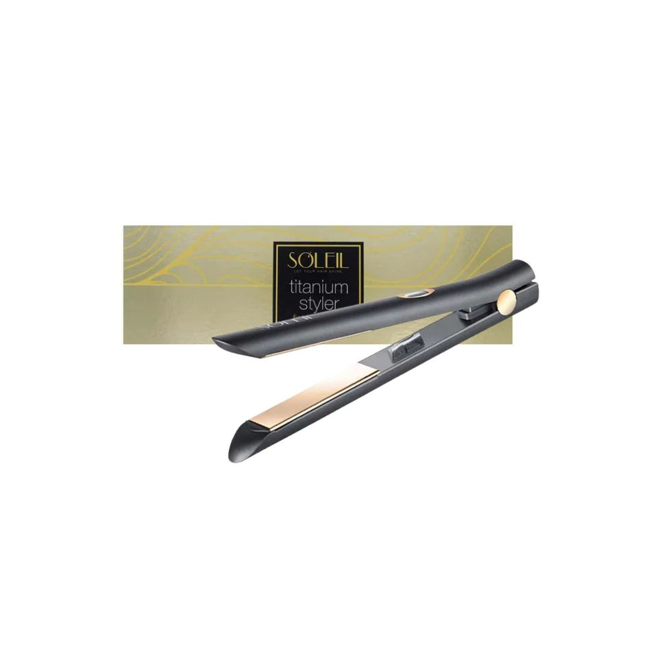 Soleil Titanium Styler Flat Iron - Black